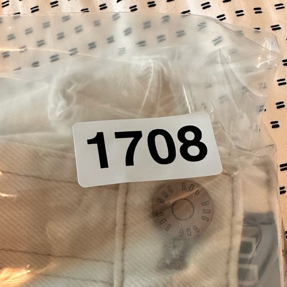 BDG Urban Outfitters 26 Cream Distressed Cut Off GF High-Rise Short #1708 - Picture 8 of 8